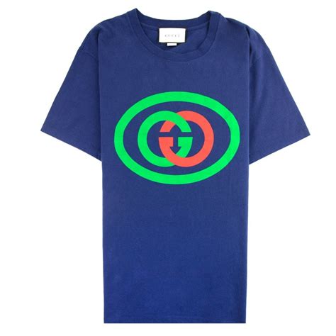 gucci blue t shirt panther|dark blue Gucci shirt.